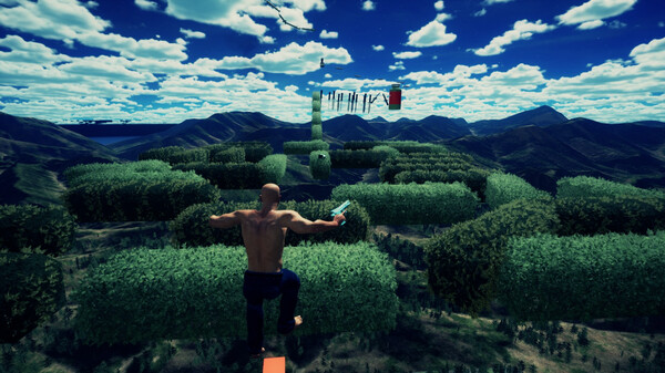 秃子向上爬.Bald Man Climbs Up