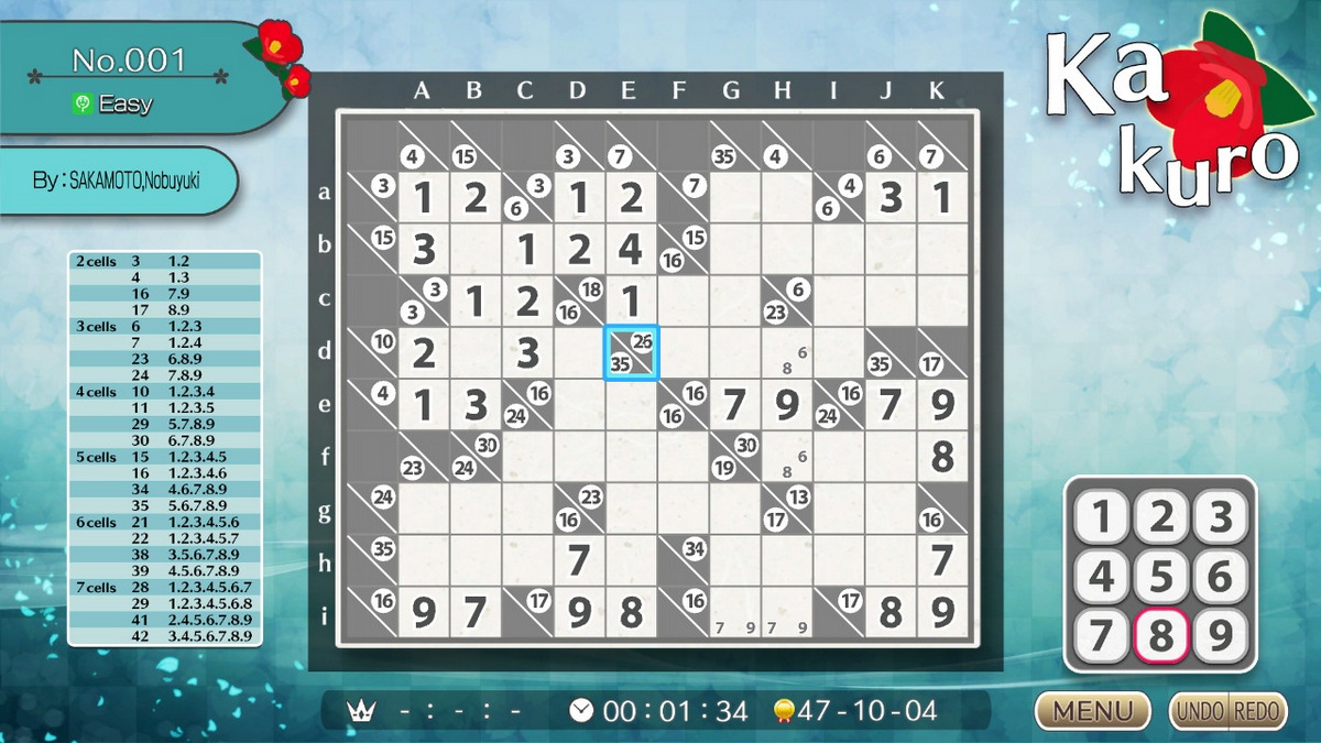 Nikoli益智游戏S数和Kakuro.Puzzle by Nikoli S Kakuro