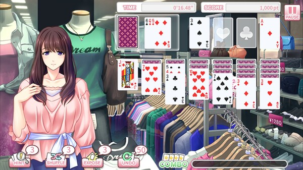 美女克朗代克纸牌加强版.Pretty Girls Klondike Solitaire PLUS