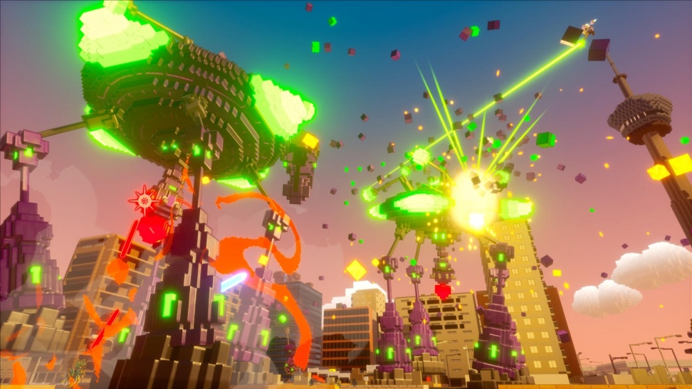 圆滚地球变四方？！数码方块地球防卫军2.Earth Defense Force: World Brothers 2