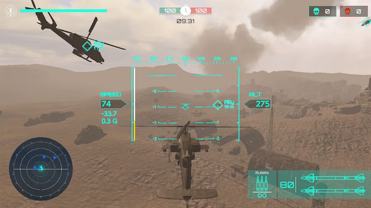 直升机战斗竞技场模拟器.Helicopter Battle Arena Simulator