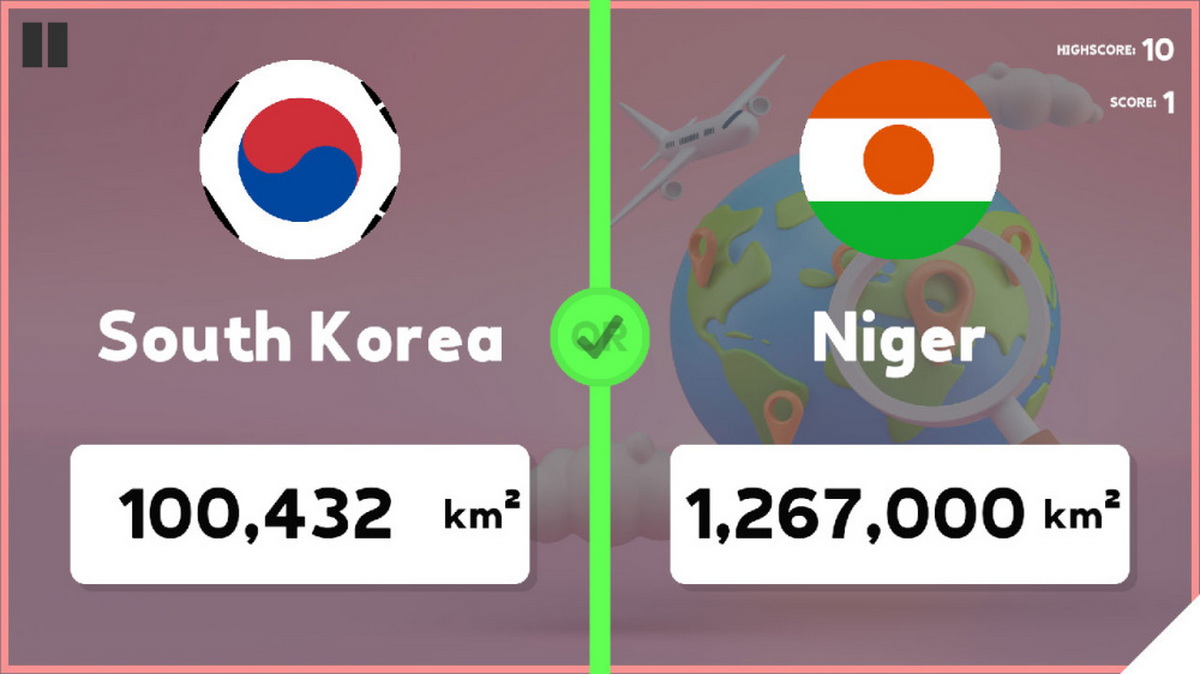 哪个国家更大？.Which Country Is Larger?