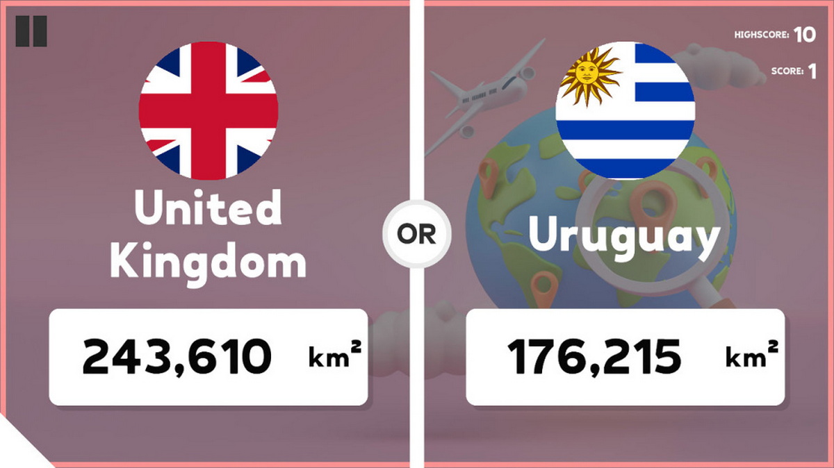 哪个国家更大？.Which Country Is Larger?
