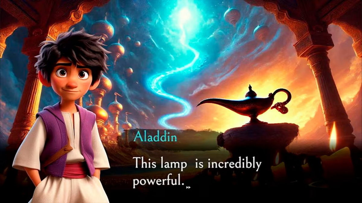 The Genie of the Wonderful Lamp