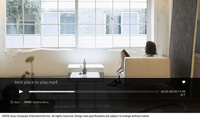 PlayStation4 媒体播放器. Media Player