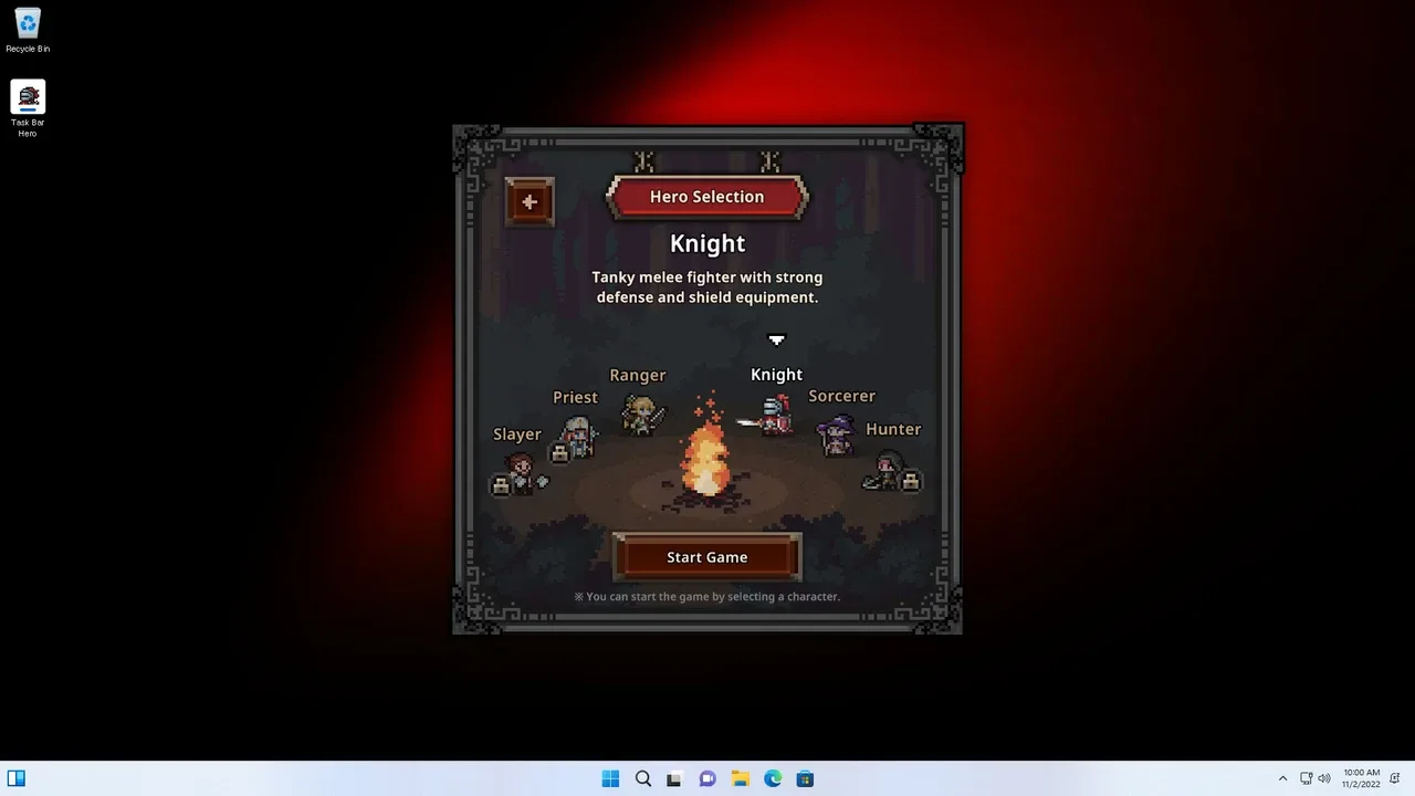 TBH: Task Bar Hero Screenshot 1