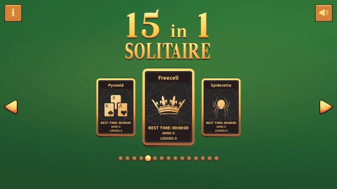 15 in 1 Solitaire Screenshot 3