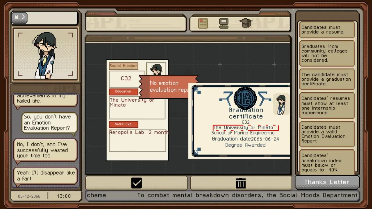 Thank You For Your Application Screenshot 1