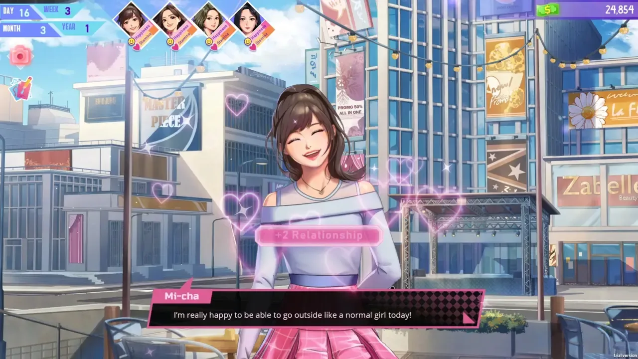 K-Pop Idol Stories: Road to Debut Screenshot 1